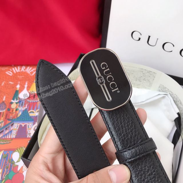 Gucci皮帶 古馳爆款荔枝紋牛皮 Gucci真皮腰帶 男女同款  xfp2145